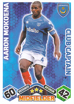 Aaron Mokoena Portsmouth 2009/10 Topps Match Attax Club Captain #EX102
